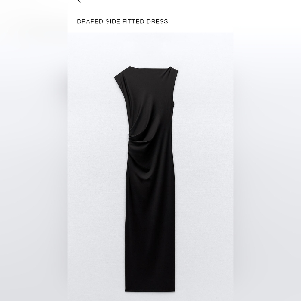 Zara Draped side fitted dress